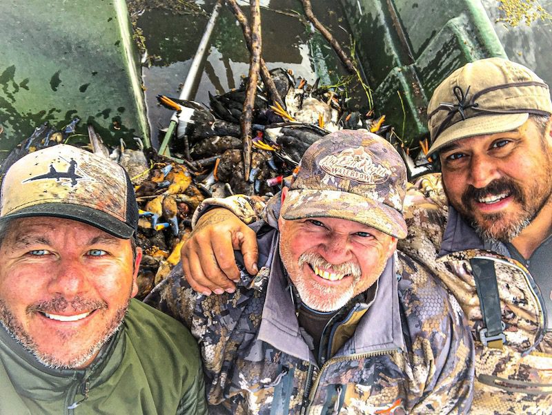 duck hunters at argentina rio salado