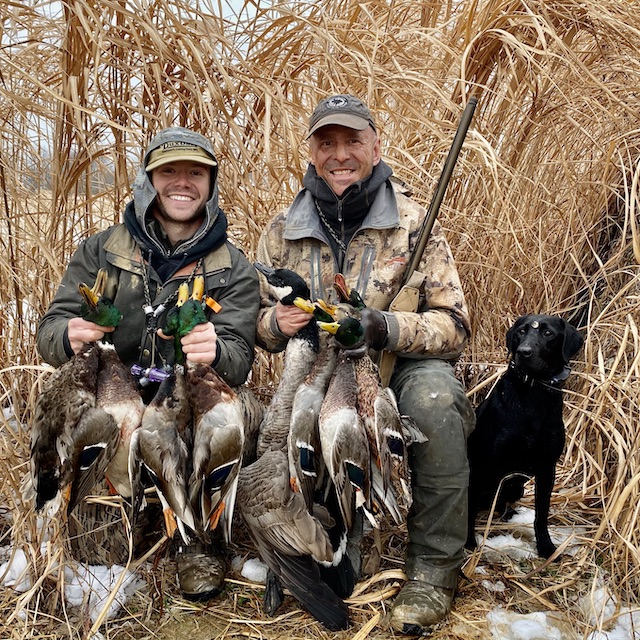 Ohio duck hunting Forrest Russell and Ramsey Russell
