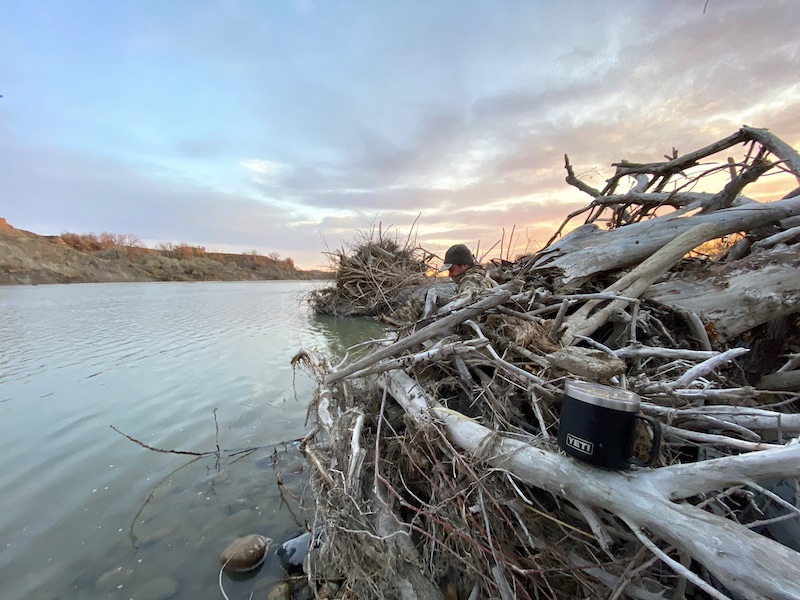 Montana duck hunting island Ramsey Russell's