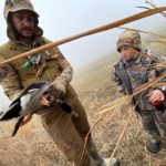 Ted Wells shows young hunter Montana Mallard