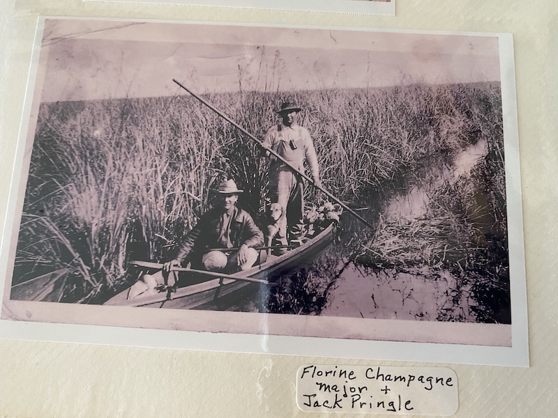 Florine Pie Champagne, Louisiana duck hunting