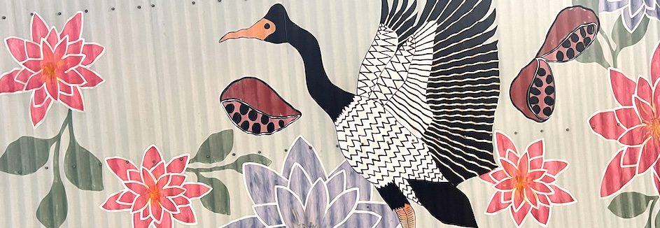 magpie goose painting