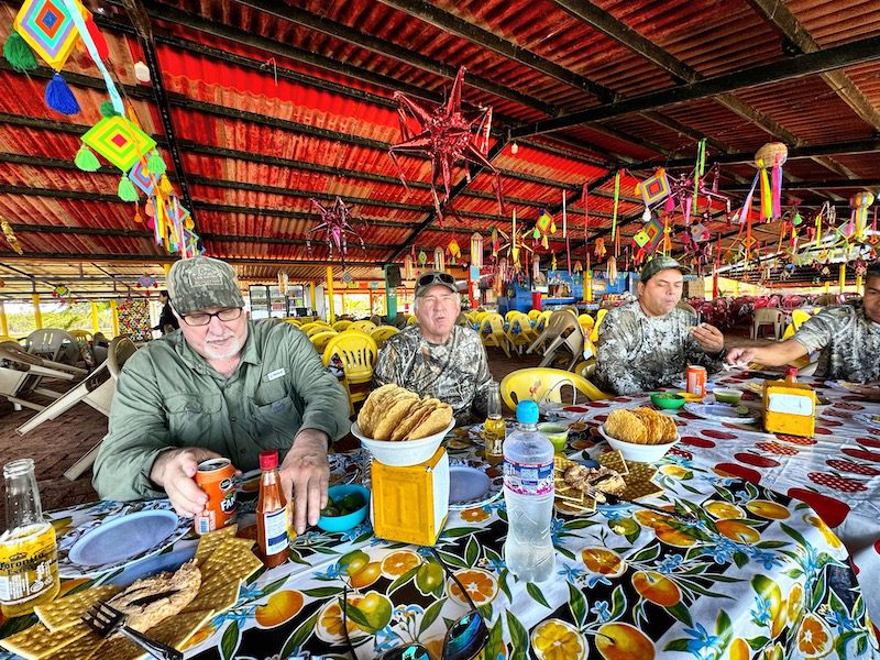 Nayarit Mexico duck hunt lunch