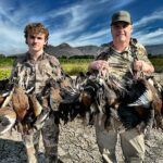 Father-son Nayarit Mexico black bellied whistling duck hunt