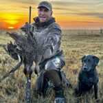 Ramsey Russell and char dawg with pintails, best argentina duck hunt